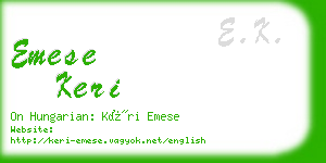 emese keri business card